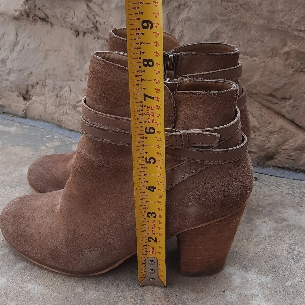 BP brown suede heeled boots booties 7.5